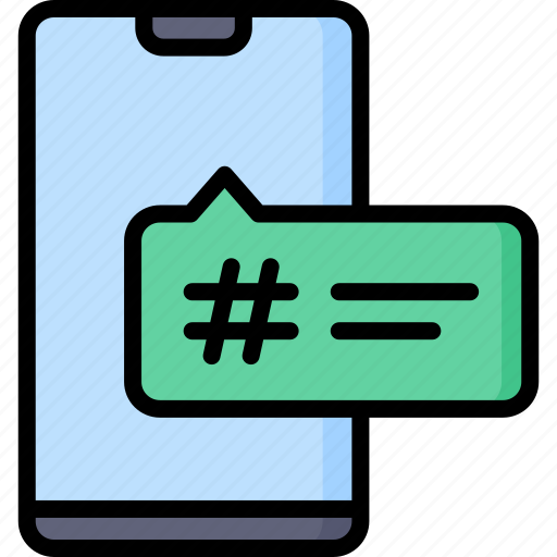 Hastag, hashtag, smartphone, communication icon - Download on Iconfinder