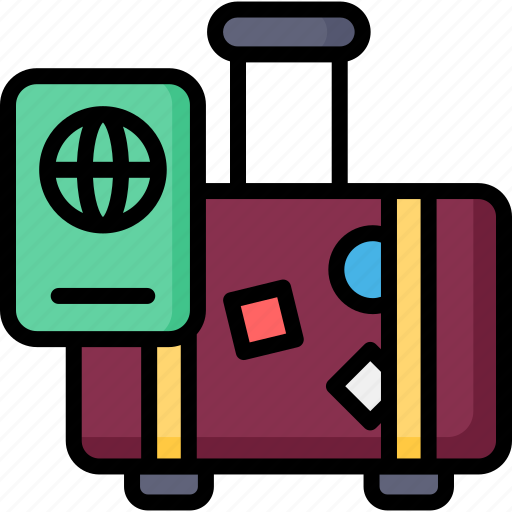 Travel, travel bag, case, vacation, passport icon - Download on Iconfinder