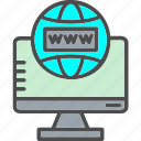 domain, loupe, www, internet, lcd, name, website