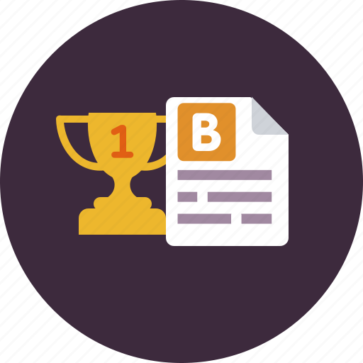 Article, award, blog, blogging, post, trophy, winner icon - Download on Iconfinder
