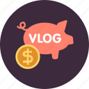 blogging, earn, earning, income, money, vlogging, youtuber
