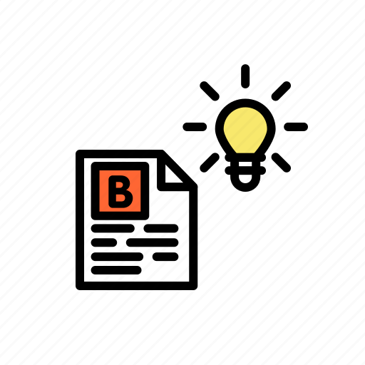 Blogging, bulb, creativity, idea, innovation, lamp, post icon - Download on Iconfinder