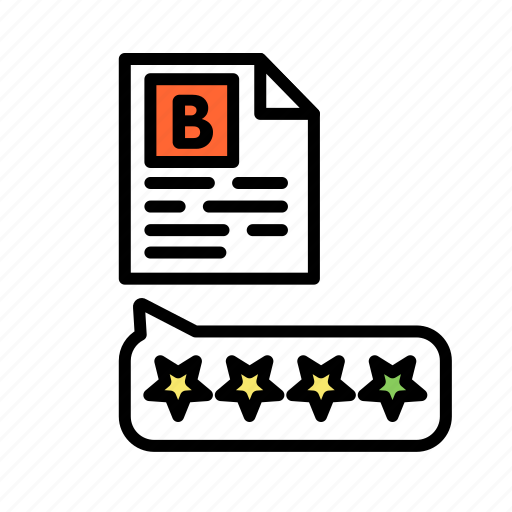 Article, award, blog, blogging, post, review, star icon - Download on Iconfinder