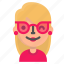 avatar, blond, emoji, sunglasses 