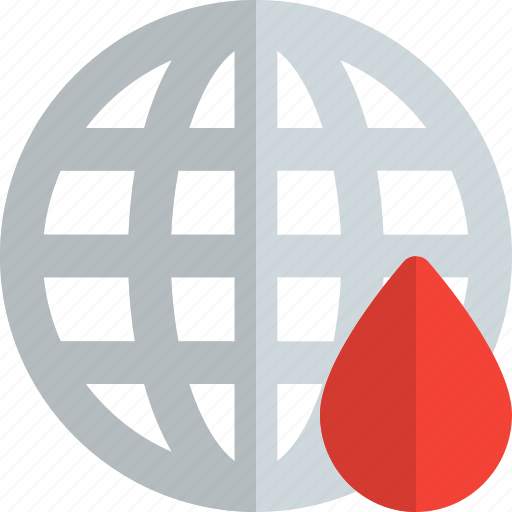 Globe, blood, medical icon - Download on Iconfinder