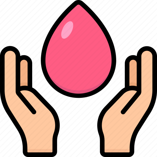 Blood donation, blood drop, blood, charity, hospital, emergency, hand icon - Download on Iconfinder