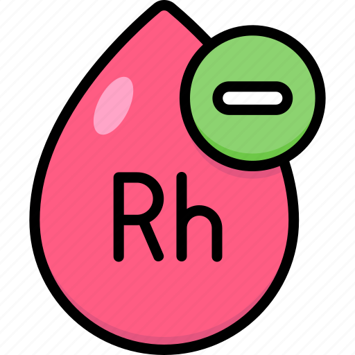 Blood rh negative, blood, blood type, blood transfusion, rh, blood drop, negative icon - Download on Iconfinder