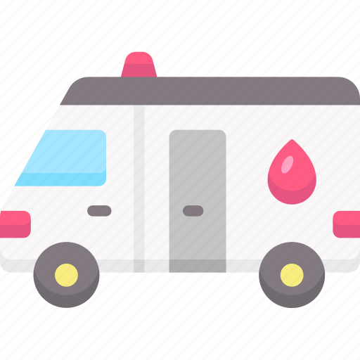 Ambulance, emergency, urgency, transportation, automobile, vehicle, blood blood drop icon - Download on Iconfinder