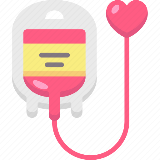 Blood bag, drop counter, blood donation, blood transfusion, medicine dropper, medical equipment, heart icon - Download on Iconfinder