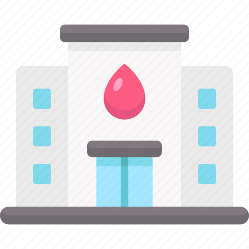 Blood bank, bank, blood donation, architecture and city, donation, saving, blood icon - Download on Iconfinder