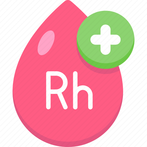 Blood rh positive, blood type, blood test, blood transfusion, rh, blood drop, positive icon - Download on Iconfinder