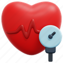 blood, pressure, heart, rate, meter, healthcare, medical, gauge, 3d 