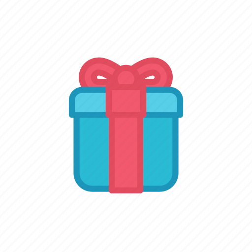 Bloomies, blue red, bonus, bow, box, gift, package icon - Download on Iconfinder