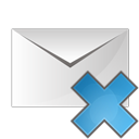 envelope, email, delete, remove