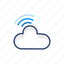 cloud, computing, connection, network, server, wifi