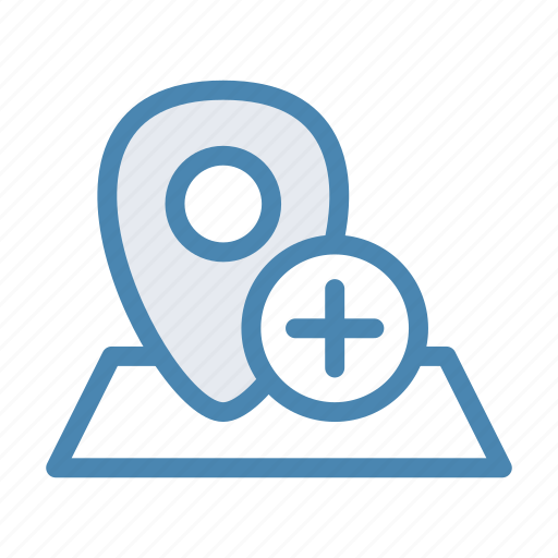 Add, geo, location, navigation, new, pin, plus icon - Download on Iconfinder
