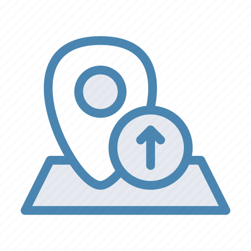 Geo, location, marker, navigation, pin, top, up icon - Download on Iconfinder