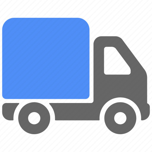 Blue, delivery, logistics, truck, shipping icon - Download on Iconfinder