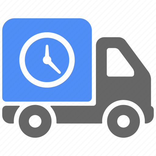 Clock, delivery, on time, truck, vehicle, logistics, shipping icon - Download on Iconfinder