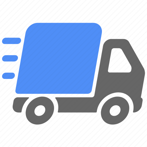 Delivery, fast, logistics, running, truck, shipping, vehicle icon - Download on Iconfinder