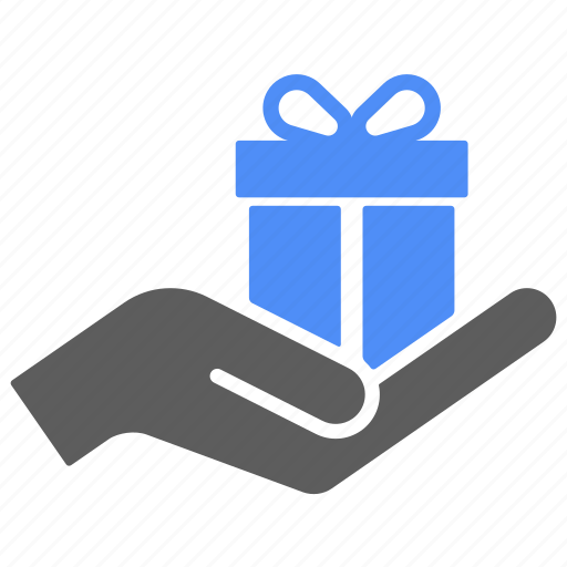 Birthday, gift, hand, present, shipping, xmas icon - Download on Iconfinder