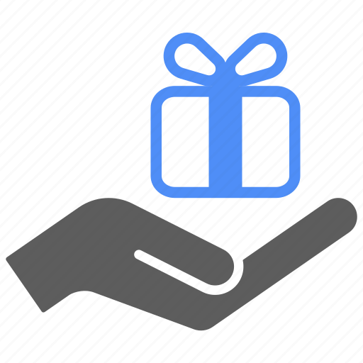 Delivery, gift, hand, present, shipping, shopping icon - Download on Iconfinder