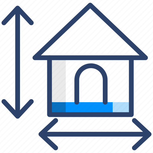 Home, measurement, building, construction, house, measure, measuring icon - Download on Iconfinder