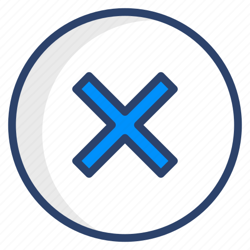 Cross sign, false, reject, wrong, vector, illustration, concept icon - Download on Iconfinder