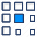 block, grid, item, layout, view, vector, illustration