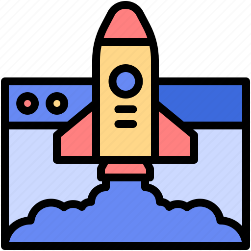 Launch, website, browser, rocket, release icon - Download on Iconfinder