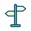 direction, map, navigation, sign
