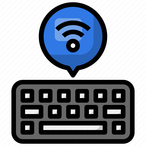 Keyboard, peripheral, hardware, wifi, wireless icon - Download on Iconfinder