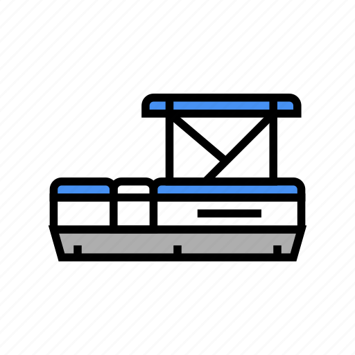Pontoon, boat, water, transportation, types, runabout icon - Download on Iconfinder