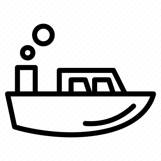 Boating, boat, motorboat, cabin cruiser, powerboat, pleasure craft, yacht icon - Download on Iconfinder