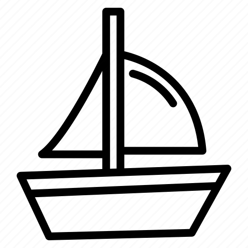 Boating, boat, yacht, ship, cruise, transport, sail icon - Download on Iconfinder