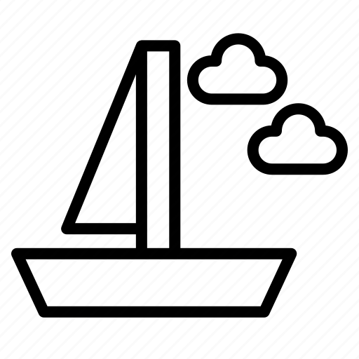 Boating, boat, sail, transport, yacht, ship, sea icon - Download on Iconfinder