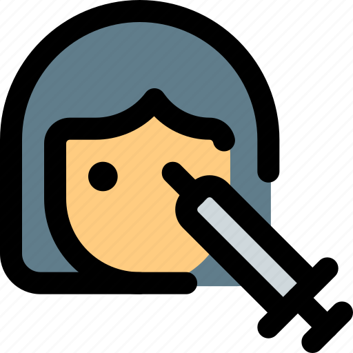 Woman, injection, bodycare icon - Download on Iconfinder