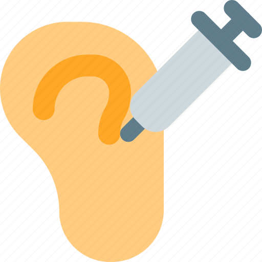 Ear, injection, bodycare, syringe icon - Download on Iconfinder