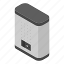 boiler, cartoon, electric, house, isometric, technology, water