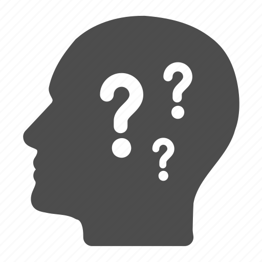 Questions, head, brain, think, thinking icon - Download on Iconfinder