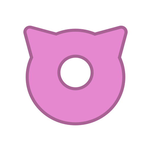 Android, bot, eye, pink, points, round, virus icon - Free download