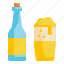 beer, drink, glass, alcohol, bottle icon 