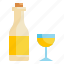 drink, glass, alcohol, bottle icon 