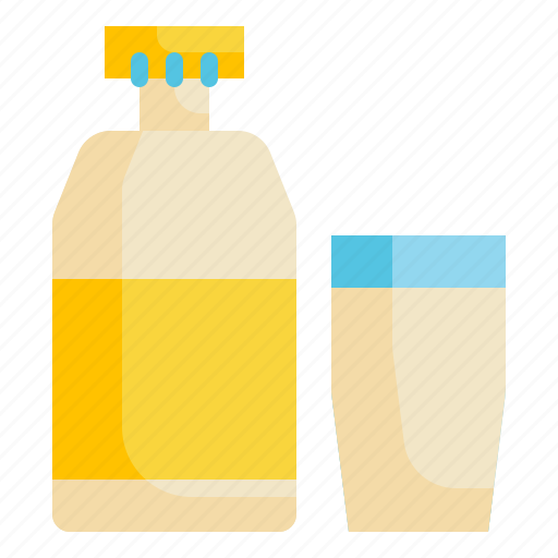 Glass, drink, milk, bottle icon icon - Download on Iconfinder
