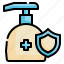 safety, gel, pump, healthy, bottle icon, protection 