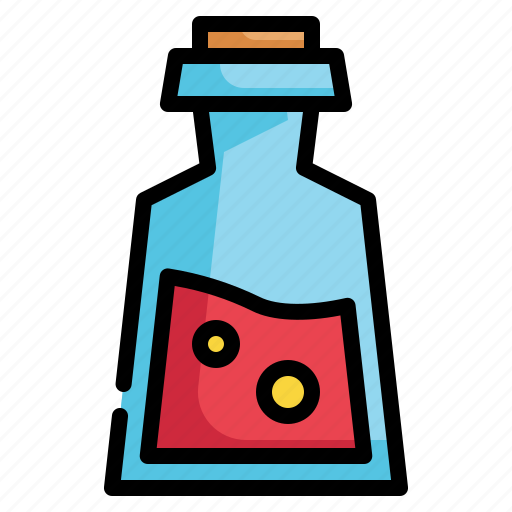 Water, potion, elxir, game, bottle icon icon - Download on Iconfinder