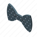 bowtie, business, cartoon, dotted, fashion, isometric, party