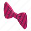 bowtie, business, cartoon, christmas, isometric, red, striped 