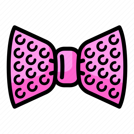 Bow, dotted, fashion, party, pink, tie, wedding icon - Download on Iconfinder