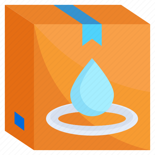 Liquid, water, box, logistics, delivery, shipping, and icon - Download on Iconfinder
